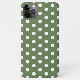 Case-Mate iPhone Case Coque-coque iphone de la Polka verte d'olive