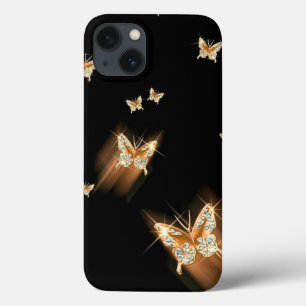 Case-Mate iPhone Case Coque-coque iphone de papillon d'or