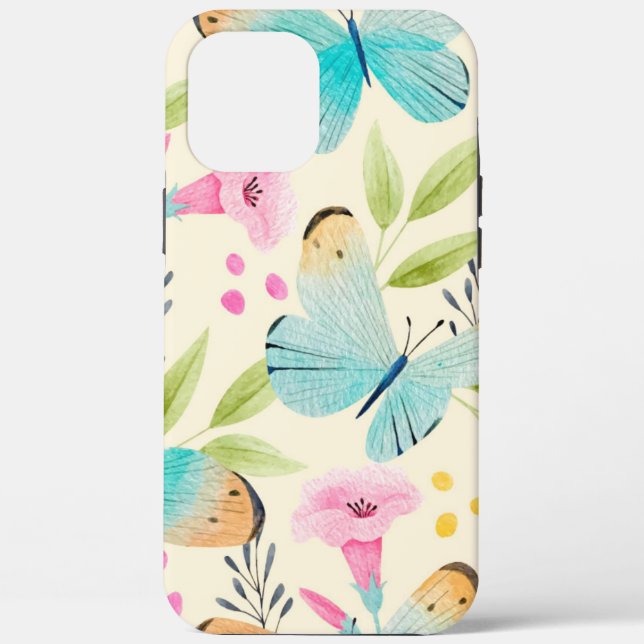 Coques Case-Mate iPhone Coque-coque iphone de papillon lunaire (Verso)