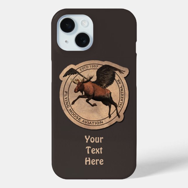 Coques Case-Mate iPhone Coque-coque iphone de patchs de Moose Aviation (Verso)