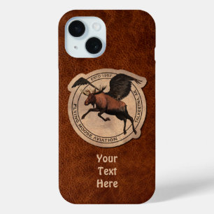 Coque Pour iPhone 15 Coque-coque iphone de patchs de Moose Aviation