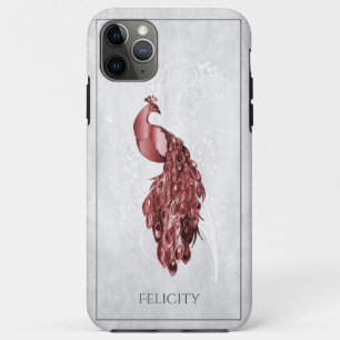 Case-Mate iPhone Case Coque-coque iphone de Peacock Elegant Rouge