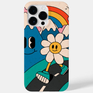 Coque Pour Pour iPhone 14 Pro Max coque-coque iphone de style hippy des années 70