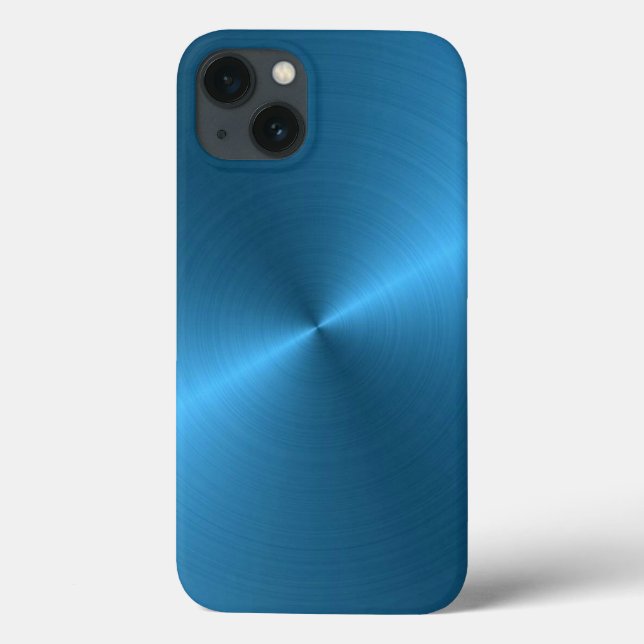 Coques Case-Mate iPhone Coque-coque iphone d'impression en acier bleu (Verso)