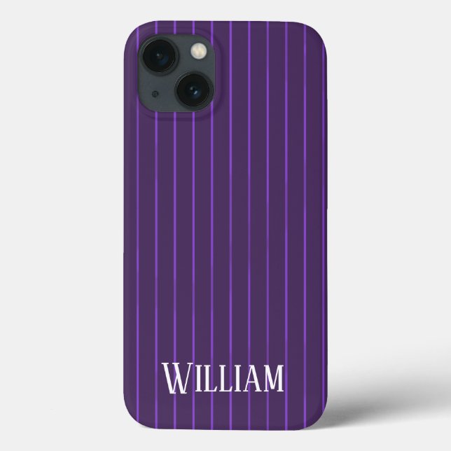 Coques Case-Mate iPhone Coque-coque iphone Mate à rayures violettes (Verso)