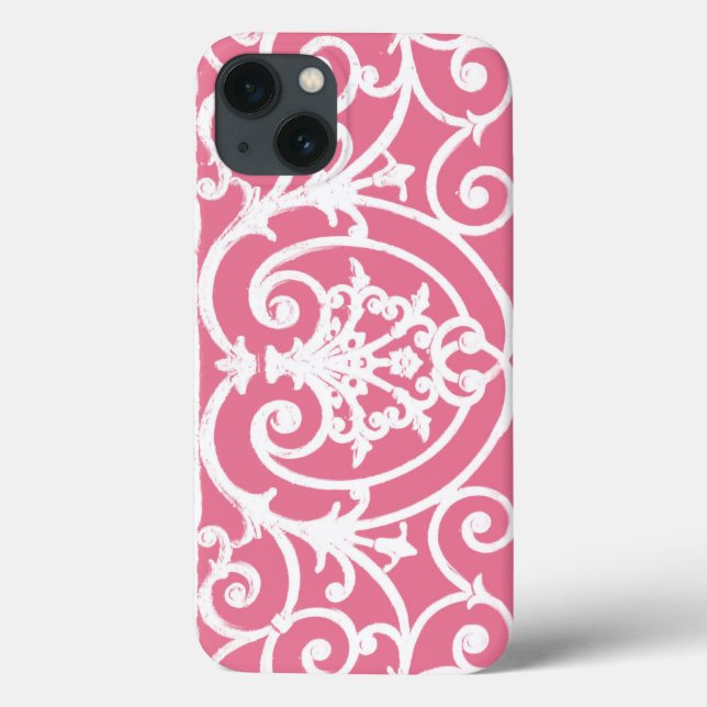 Coques Case-Mate iPhone Coque-coque iphone Mate rose et blanc (Verso)