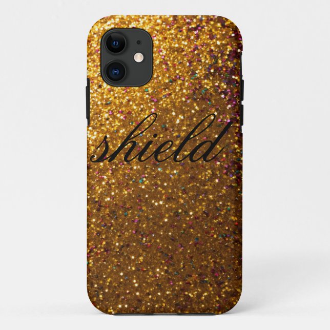 Coques Case-Mate iPhone "Coque d'étincelle dorée" (Dos)