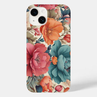 Coque Pour iPhone 14 Coque-Mate, Apple iPhone 14, Florals motif