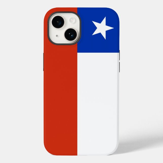 Coques Case-Mate iPhone Coque-Mate Apple patriotique, Chili drapeau Coque- (Verso)