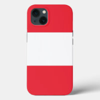 Coque-Mate de pomme patriotique, drapeau d'Autrich