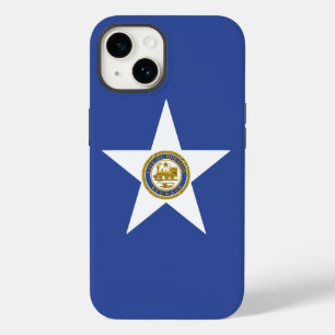 Coque Pour iPhone 14 Coque-Mate de pomme patriotique, Drapeau de Housto