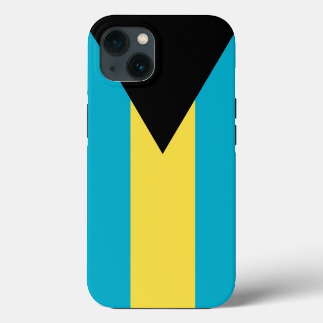 Coques Case-Mate iPhone Coque-Mate de pomme patriotique, drapeau des Baham (Verso)