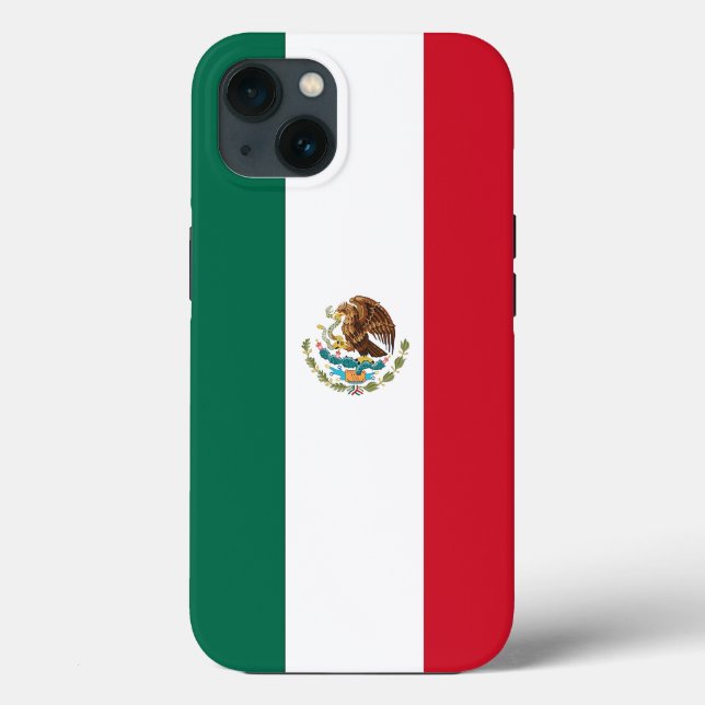Coques Case-Mate iPhone Coque-Mate de pomme patriotique, drapeau du Mexiqu (Verso)