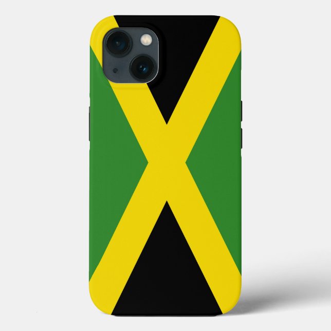 Coques Case-Mate iPhone Coque-Mate de pomme patriotique, drapeau jamaïcain (Verso)