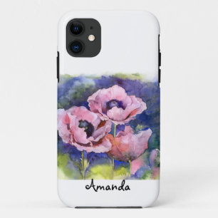 Case-Mate iPhone Case Coquelicots aquarelle fleurs rose coquelicot flora