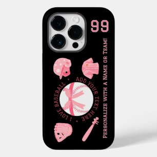 Coques iphone de baseball mignon pour femmes