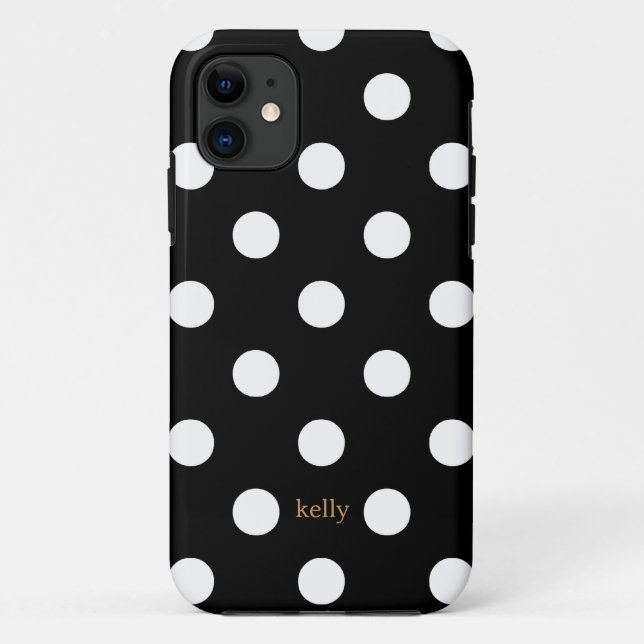 Coques Case-Mate iPhone coques iphone Pois chic (noir) (Dos)