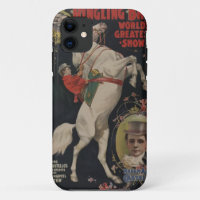 Coques iphone vintages d'affiche de cirque