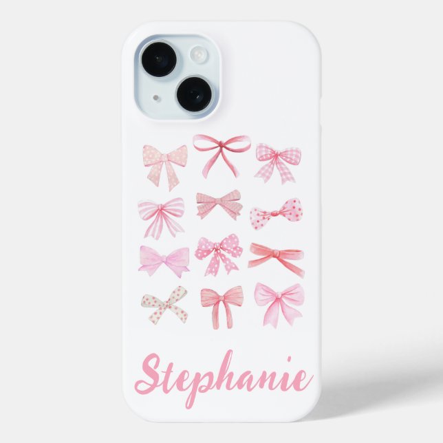 Coques Case-Mate iPhone Coquette Aesthétique Vaches Roses Claires (Verso)
