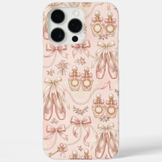 Coques iPhone 16 Pro Max Coquette Ballet Saluts et Parfum Rose Esthétique