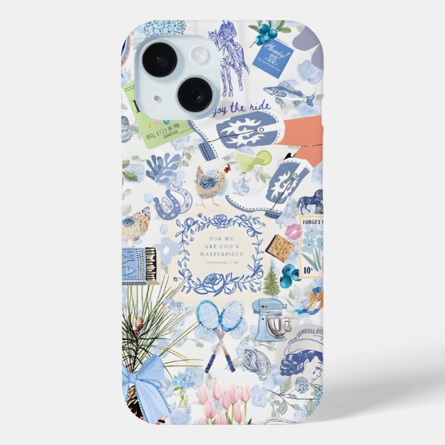 Coques Case-Mate iPhone Coquette Girl Preppy Collage, Dossier téléphonique (Verso)