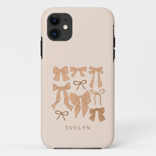 Case-Mate iPhone Case Coquette Girly Bows Terracotta