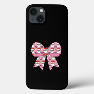 Case-Mate iPhone Case Coquette Noël Nœud Rose Père Noël Vintage Rétro