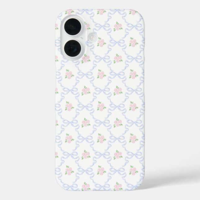 Coques Case-Mate iPhone Coquette personnalisée Preppy Floral (Verso)