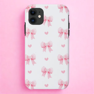 Case-Mate iPhone Case Coquette Pink Bow & Heart