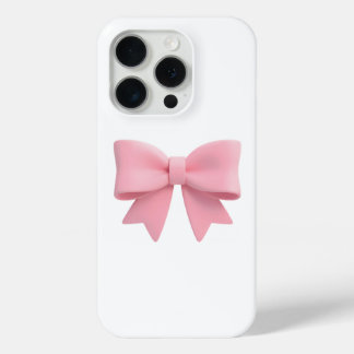 Coque iPhone 15 Pro Coquette pink bow phone case aesthetic | soft girl