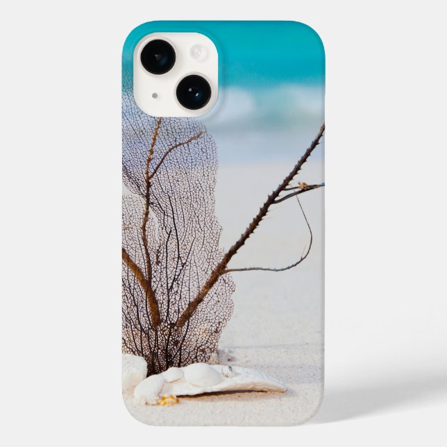 Coques Case-Mate iPhone Coquillages blancs sur une plage tropicale (Verso)