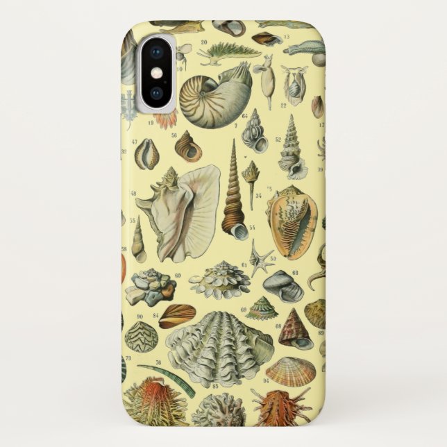 Coques Case-Mate iPhone Coquillages de coquillages Mollusk Clam Élégant Ar (Dos)