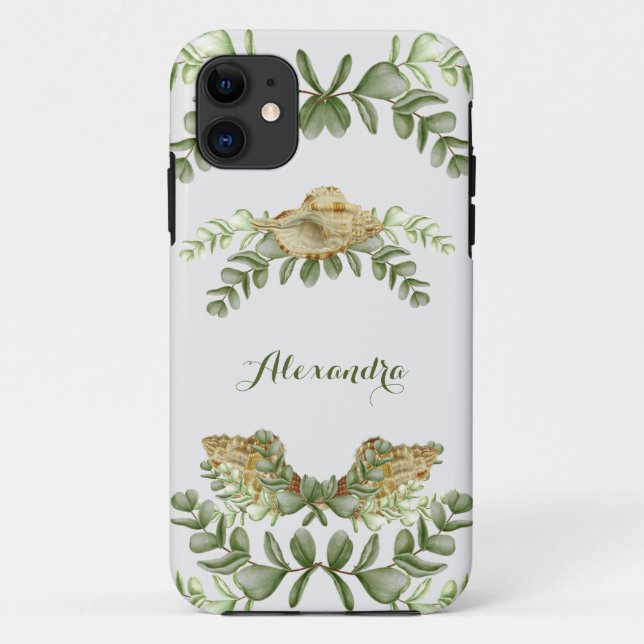 Coques Case-Mate iPhone Coquillages de crème marine Coquillages de coquill (Dos)