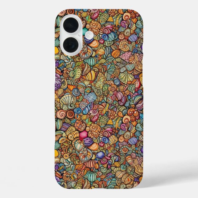 Coques Case-Mate iPhone Coquillages minuscules complexes (Verso)