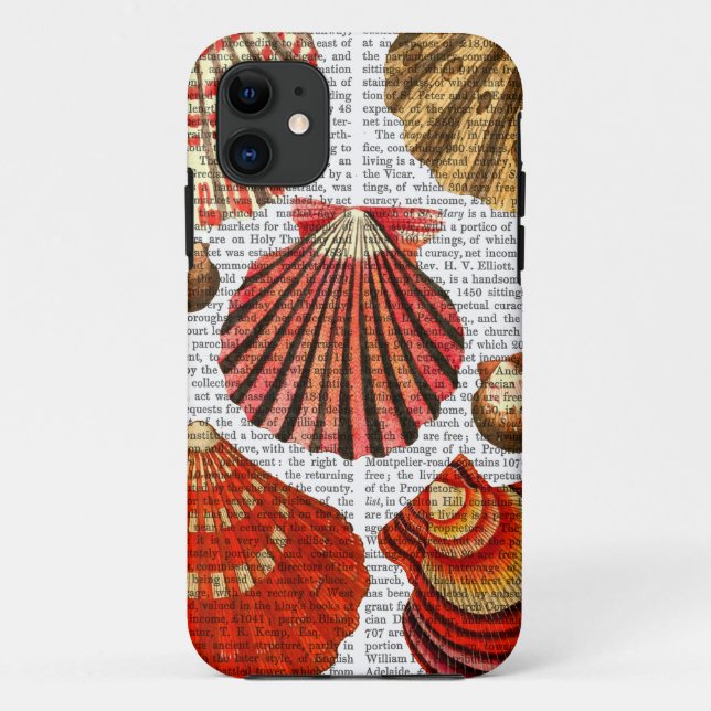 Coques Case-Mate iPhone Coquilles rouges de palourde (Dos)