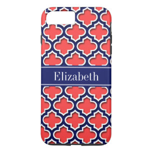 Coque Case-Mate Pour iPhone Corail Red Navy 5c Marocain #5DS Nom de la Marine