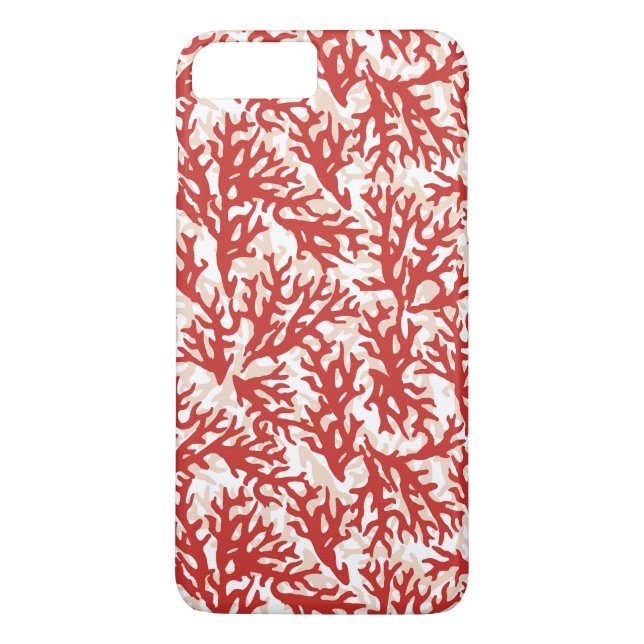 Coques Case-Mate iPhone Corail rouge Motif 2 (Dos)