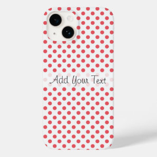 Coque Pour iPhone 14 Coral rose Pois par Shirley Taylor