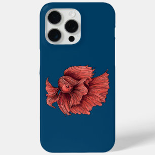 Coque iPhone 15 Pro Max Coral Siamese combat le poisson