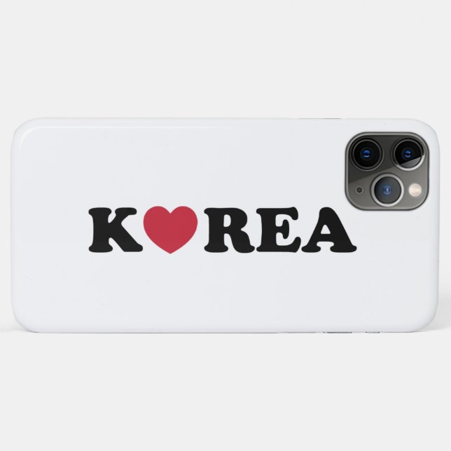 Coques Case-Mate iPhone Corée amour coeur (Dos (Horizontal))