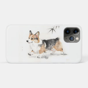 Case-Mate iPhone Case Corgi Aquarelle – Art canin à l'encre japonaise fa