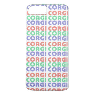 Case-Mate iPhone Case Corgi Dog Texte coloré moderne