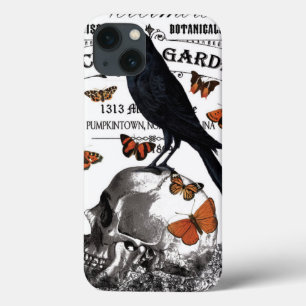 Case-Mate iPhone Case corneille et crâne vintage moderne à halloween