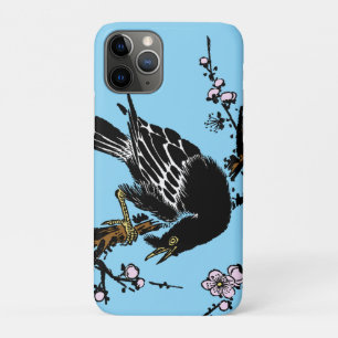 Case-Mate iPhone Case Corneille japonaise vintage et fleurs de cerisiers
