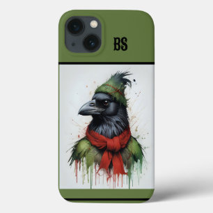 Case-Mate iPhone Case corneille noire en tenue de noël