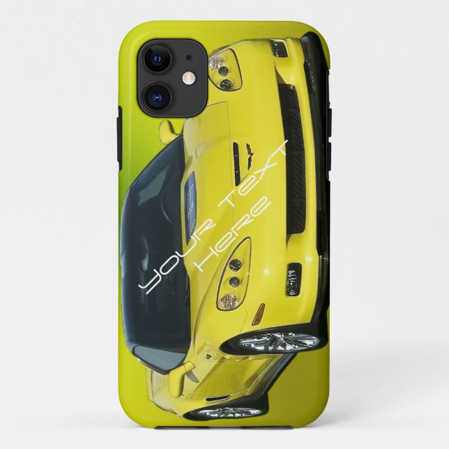 Coques Case-Mate iPhone Corvette jaune (Dos)