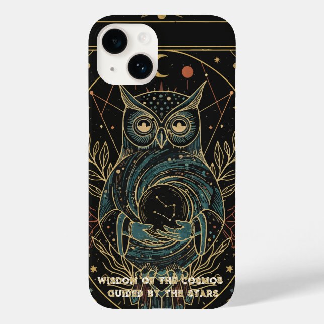 Coques Case-Mate iPhone Cosmic Oracle Owl • Mystical Celestial  (Verso)