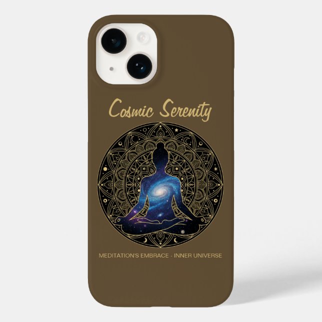 Coques Case-Mate iPhone Cosmic Serenity Meditation – Galaxy Mandala  (Verso)