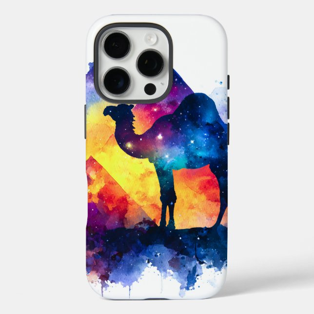 Coques Case-Mate iPhone Cosmic Starry Nuit Camel égyptien Paysage (Verso)