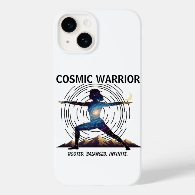 Coques Case-Mate iPhone Cosmic Yoga Warrior | Galaxy Body Pose (Verso)
